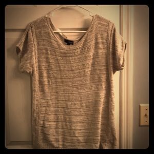 Gray tunic sweater top